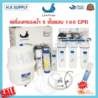 Unipure เครื่องกรองน้ำ 5 6 ขั้นตอน RO 50 75 100 150 200 300 400 GPD Uni pure Treatton HydroMax Treatton Unipure Fastpure