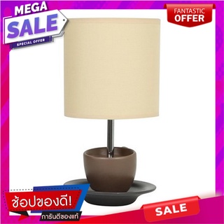 ไฟตั้งโต๊ะ CARINI D1-69 BR ผ้า/เซรามิก ร่วมสมัย สีน้ำตาล โคมไฟตั้งโต๊ะ TABLE LAMP CARINI D1-69 BR FABRIC/CERAMIC CONTEMP