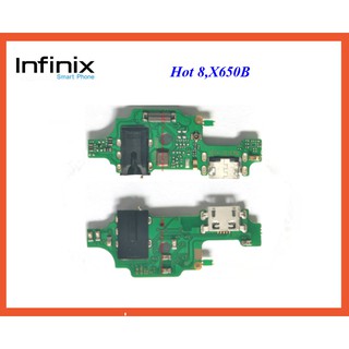 สายแพรชุดก้นชาร์จ infinix Hot 8,X650