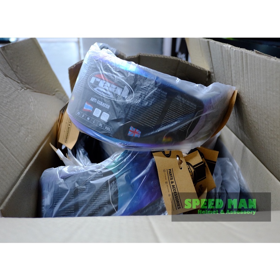 ชิลด์หน้า หมวกกันน็อค Real ทุกรุ่น ทักแชทถามก่อนสั่งซื้อ ไม่รับเปลี่ยนไม่รับคืน