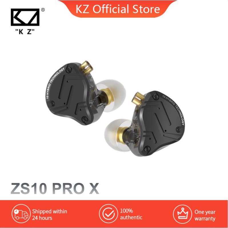 KZ ZS10 PRO X หูฟังตักเหล็กแบบมีสายหูฟังมอนิเตอร์ในหูไฮไฟการวิเคราะห์ความเที่ยงตรงสูงโทรศัพท์มือถือส