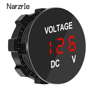 Dc 12V-24V แผงดิจิตอลโวลต์มิเตอร์วัดแรงดันไฟฟ้าเครื่องทดสอบจอแสดงผล Led สําหรับรถยนต์รถจักรยานยนต์เรือ ATV รถบรรทุกอุปกรณ์เสริม