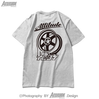 [S-5XL] เสื้อยืดแขนสั้น ผ้าฝ้าย พิมพ์ลาย ATTITUDE ATTITUDE TE37SL CE28N RE30 สไตล์ญี่ปุ่น