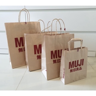 ถุงกระดาษ Muji ของแท้ จาก shop สภาพสวยมาก