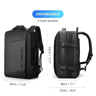MARK RYDEN กระเป๋าเป้สะพายหลัง ใส่แล็ปท็อป ขยายได้ พอร์ตชาร์จ USB ขนาด 17.3 นิ้ว MR9299