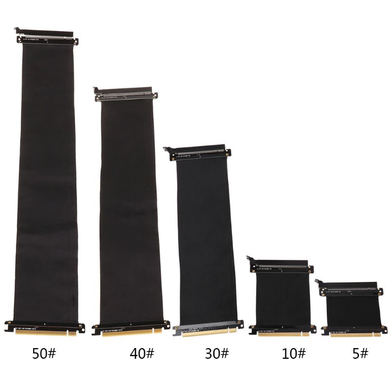 Let * ความเร็ว 3 0 PCIE X16 Riser สายกราฟิกการ์ดสายต่อ PCI สําหรับ Express Riser Shielded Extender สําหรับ GPU V