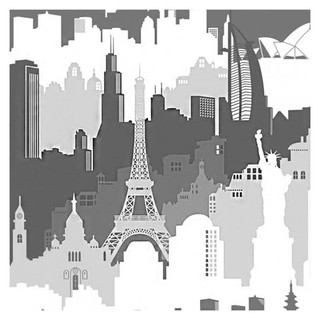 sticker DIY STICKER STIXMATE CITY BLACK 1x3M Stickers Wallpapers Home &amp; Furniture สติ๊กเกอร์ สติ๊กเกอร์ DIY STIXMATE CIT