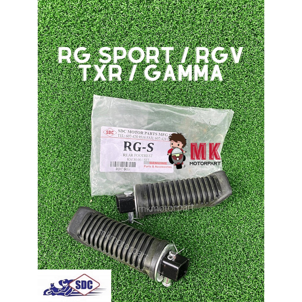 (SDC) Suzuki RG Sport / RGV / RGX / TXR / Gamma REAR STEP FOOTREST Pemijak Kaki Belakang RG110 / RGV