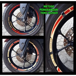 YAMAHA NEW FAZIO FRONT REAR RIM STICKER (kc.033)