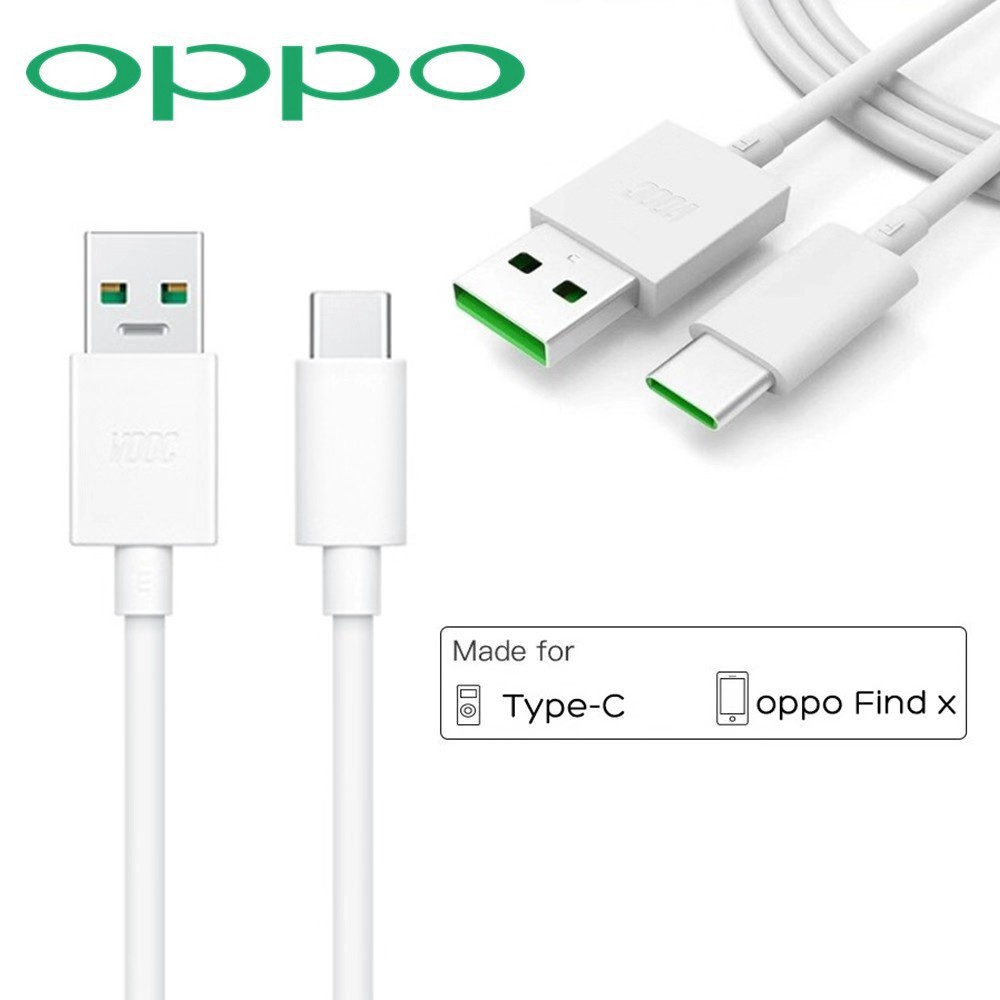 สายชาร์จ แท้ OPPO VOOC ชาร์จเร็ว OPPO VOOC 5A USB TYPE-C ใช้ได้ตรงรุ่น เช่น FindX,Reno,Reno2F,R17,R17pro,A5/2020,A9/2020