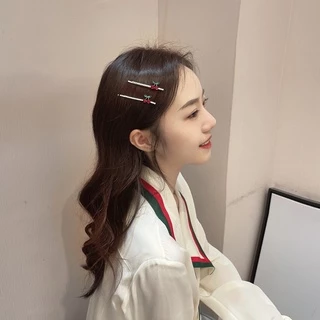 กิ๊บติดผม รูปเชอร์รี่น่ารัก ประดับไข่มุกเทียม สไตล์เกาหลี และญี่ปุ่น สําหรับผู้หญิง（1pcs）