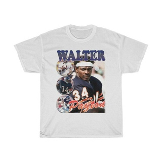 [S-5XL] เสื้อยืด ผ้าฝ้าย แบบนิ่ม พิมพ์ลาย Walter Payton คุณภาพสูง