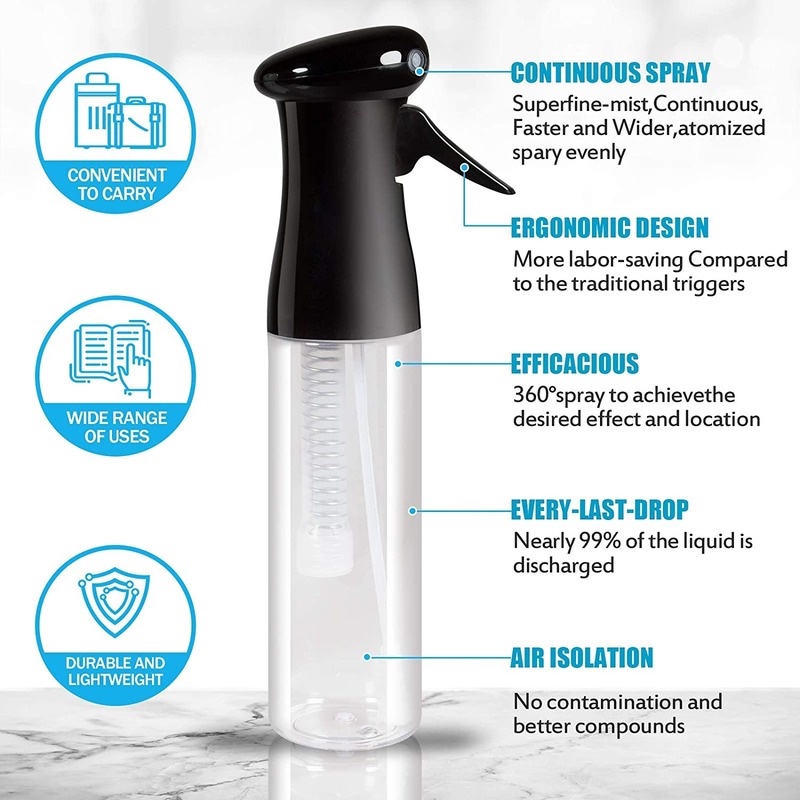 Portable High-pressure Ultra Fine Mist Spray Bottle/ Women Hairdressing Beauty Sprayer Bottles