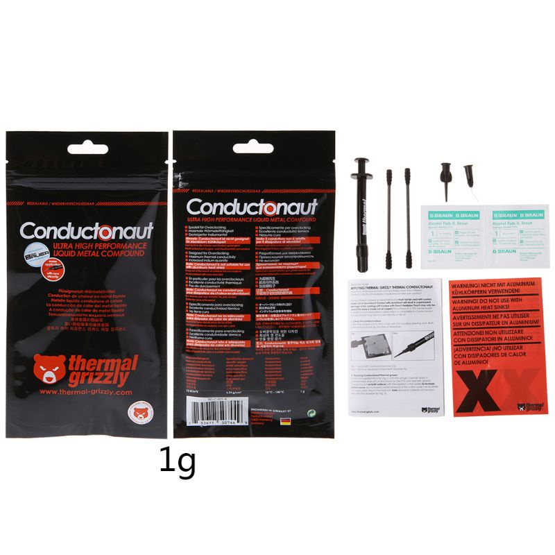 Niki Cooling Thermal Grease Grizzly Metal Liquid Heat Resist Conductive Grease