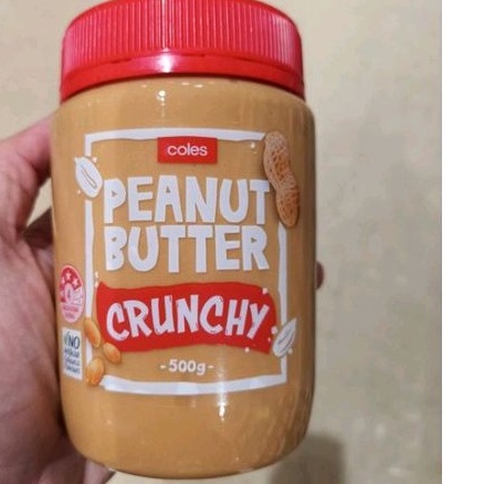 Coles Crunchy Penut Butter เนยถั่วลิสงชนิดบดหยาบ500 g.ราคาสุดฟิน