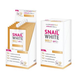 Namu Life Snail White Gold SPF30/PA+++ 7ml. x 6 ซอง ครีมบำรุงผิวหน้า สำหรับผิวอายุ30+ ที่ผสานสารสกัดจากเมือกหอยทาก