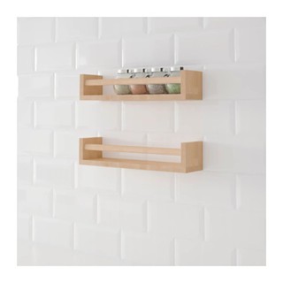 BEKV ชั้นวางขวดเครื่องเทศ Spice rack 40*9 cm (ไม้เบิร์ช)