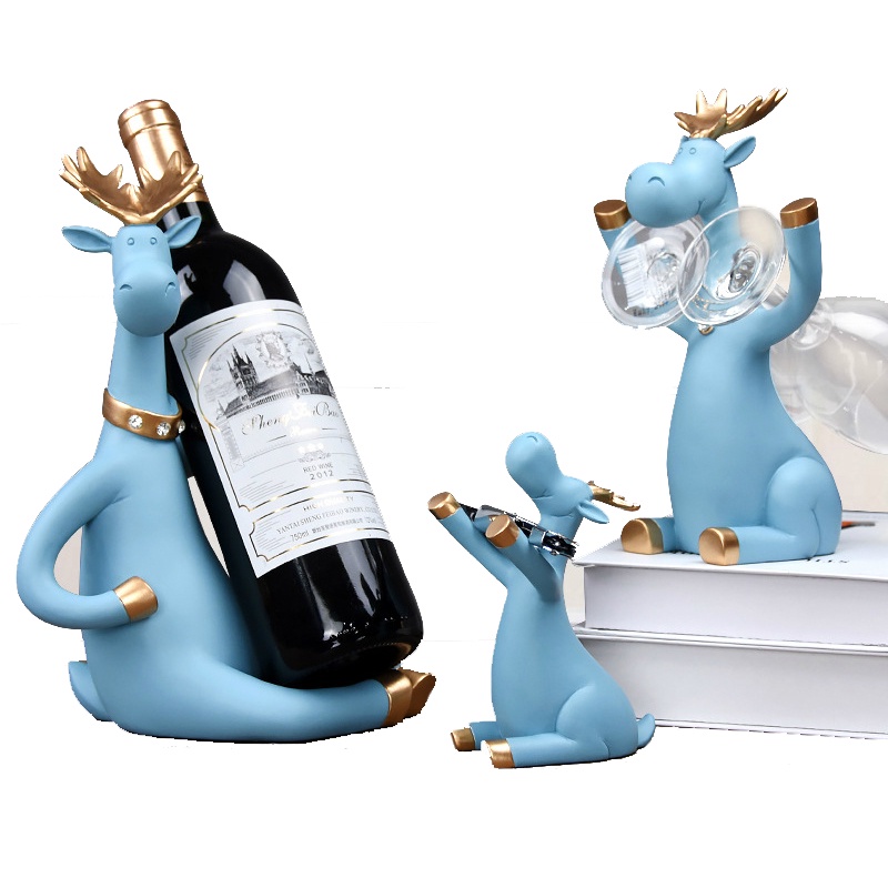 Red Barrel Studio Rickshaw Wine Holder, Stainless Steel Freestanding Wine Rack Countertop Bottle Holder Novelty For Gift Kitchen Home Decoration Aipb3193