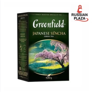 ชาเขียวชนิดใบ Greenfield Japanese Sencha ขนาด 100 กรัม สินค้าจากรัสเซีย ชาเขียวคุณภาพดีจากผู้ผลิตแบรนด์ดังในรัสเซีย