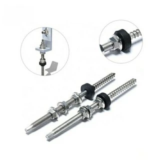 ขายึดรางสำหรับหลังคากระเบื้องลอนคู่ SOLAR CELL L - feet Hook hanger bolt ขนาด10M×200mm