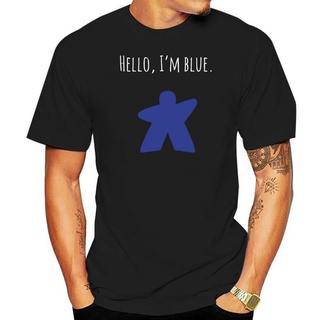 เสื้อยืดพิมพ์ลายแฟชั่น เสื้อยืด ลาย Hello Im Blue Meeple ปี 2022