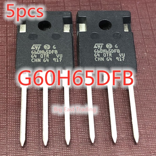 5 ชิ้น G60H65DFB STGW60H65DFB ใหม่ TO-247 650V 60A รับประกันคุณภาพ betterway