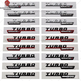 ✷✿Follow Minus สติกเกอร์ฉลาก 20 Mercedes-Benz Leaf Side Label TURBO AMG 4MATIC+Labeling สําหรับติดตกแต่งรถยนต์ Mercedes-Benz 14-16