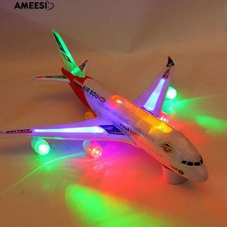 Ameesi เครื่องบิน มีเพลง ดนตรี ไฟกระพริบ ของเล่นสำหรับเด็ก