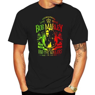 เสื้อยืดผ้าฝ้ายพรีเมี่ยม เสื้อยืด ลาย Live Free Reggae Wailers Jamaica สีดํา สําหรับผู้ใหญ่