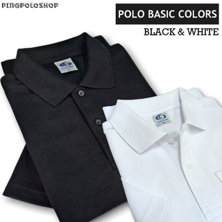 POLO BASIC COLORS 🤍🖤 เสื้อโปโล สีขาว สีดำ ผู้ชาย สินค้าไทยถ่ายจากงานจริง พร้อมส่ง..🛒🛒🛒