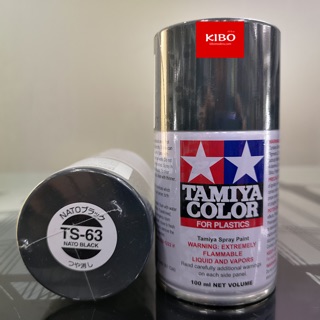 สีสเปรย์ทามิย่า Tamiya TS-63 nato Black 100ml สีดำนาโต้