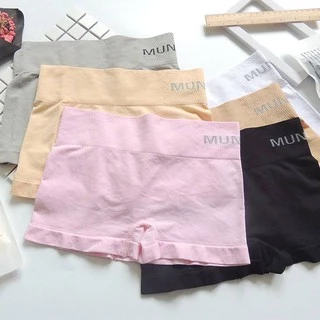 AP กางเกงชั้นในสตรี boxer สเตย์ ใส่สบาย ระบายอากาศ ผ้ายืดหยุ่น ฟรีไซส์ 26-38 นิ้ว ชนิดขาสั้น ชุดชั้นในผู้หญิง