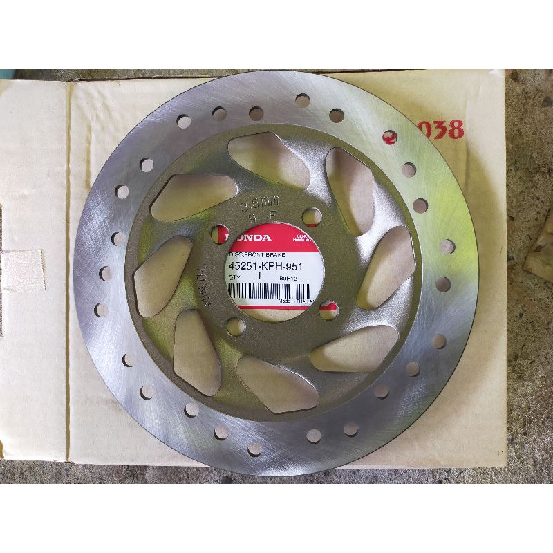 จานดิสเบรคหน้า Wave 125S (4รู) แท้ศูนย์ 45251-KPH-951