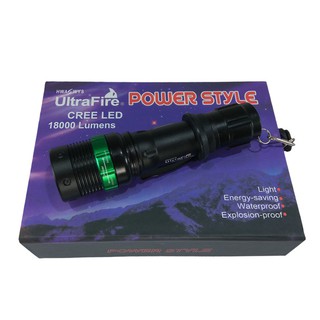 ไฟฉาย Ultrafire 18000 Lumens รุ่น SL-A15 ไฟสว่างมาก ปรับซูมได้ แถมฟรีอุปกรณ์ครบชุด