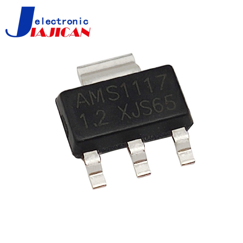 AMS1117-3.3V / 1.2 / 1.5 / 1.8 / 2.5 / 5.0 / ADJ ลดแรงดันไฟฟ้าควบคุมชิป LDO SOT-223
