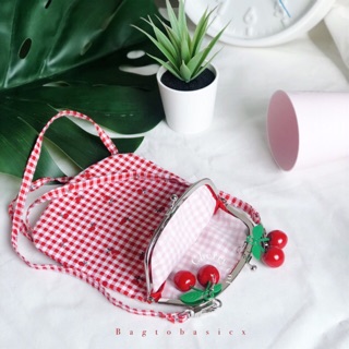 🍒 Pikpak Bag (ลายเชอร์รี่สก็อต) 💗