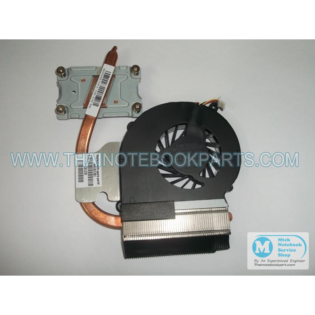 พัดลมและฮีทซิงค์ระบายความร้อนโน้ตบุ๊ค Compaq CQ43 CQ431 CQ57 431 430 435 436 CPU Fan & Heatsink 6461