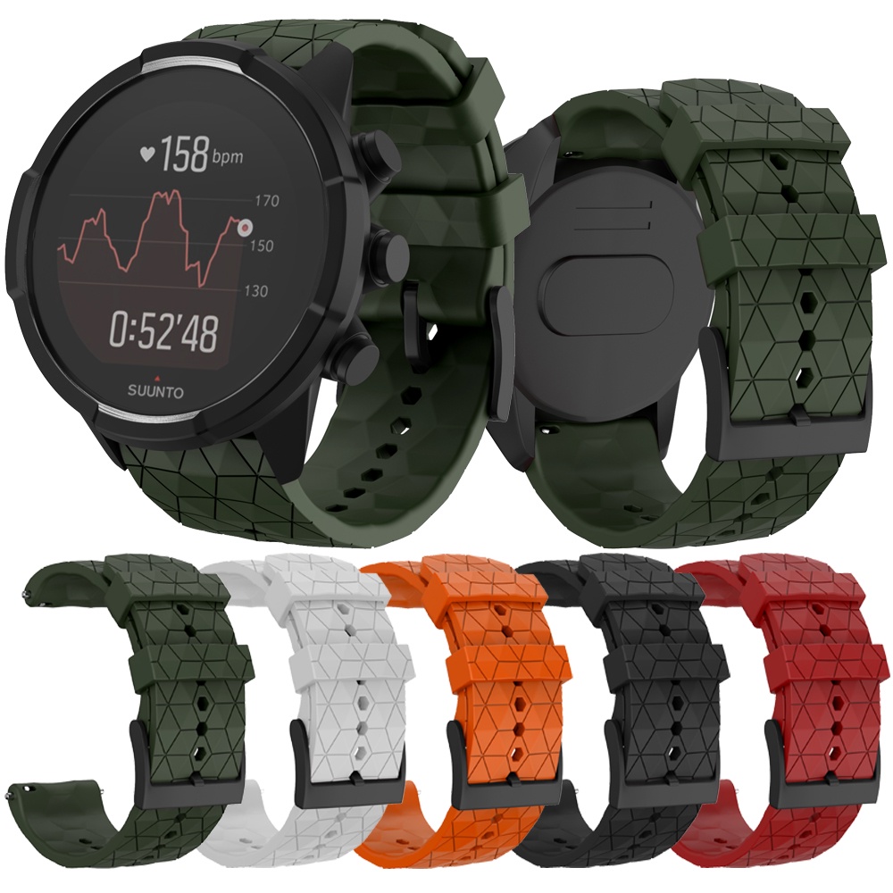 สายนาฬิกาข้อมือซิลิโคน 24 มม. สําหรับ SUUNTO9/7 สายรัดข้อมือซิลิโคนสําหรับ SUUNTO Spartan/9 Baro Copper