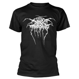 เสื้อยืดคอกลมเสื้อยืด พิมพ์ลายโลโก้ Darkthrone Sml X Official Dark Throne สําหรับผู้ชาย S-5XL