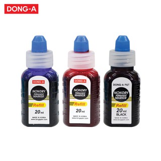 DONG-A (ดองอา) น้ำหมึกเติมปากกาเคมี NONDRY 20 ml รหัส R-NONDRY