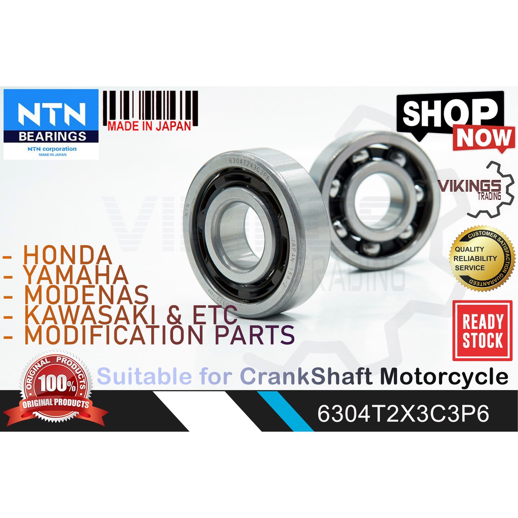 ดีจามิน NTN!! 6304 6304U1 6304C3 6304 C3 8 NTN BEARING STANDARD / รถแข่งประสิทธิภาพสูง