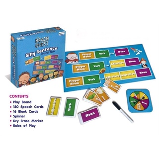 brain quest การ์ดเกมส์ Silly sentence ประโยค ภาษาอังกฤษ