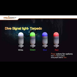 ไฟสัญญาณ signal light topido Orcatorch คละสี อุปกรณ์ดำน้ำ