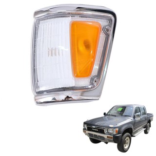 เสื้อไฟหรี่มุม โตโยต้า ไฮลักษ์ TOYOTA HILUX Ln106 ปี 1988-97 ข้างซ้าย โครเมียม