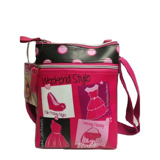 BARBIEกระเป๋าลิขสิทธิ์แท้ กระเป๋านักเรียน Sling Bag กระเป๋าสะพายข้าง BB23 228