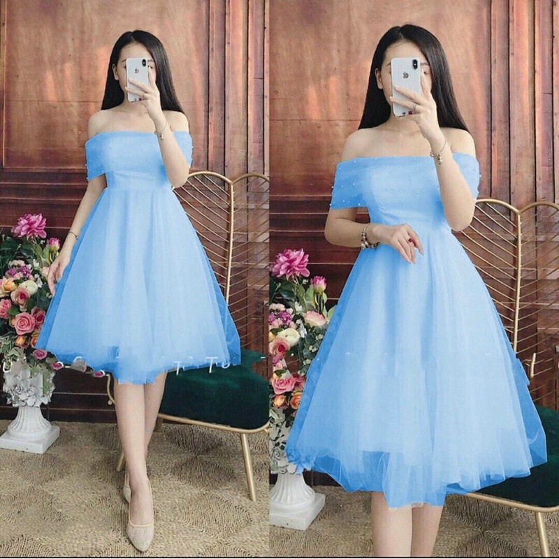 Real PHOTOS และ VIDEOS _ BEADED OFF-Shoulder PRINCESS DRESS