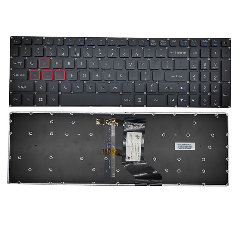 แป้นพิมพ์แล็ปท็อป US สำหรับ Acer VX15 VX5-591G VX5-591 N16C7 VX5-793 VN7-593 G3- 571572   573 อังกฤษ