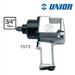 UNIOR 1572 เครื่องยิงบ๊อกลม 3/4" 269L/min 5500rpm ( Pneumatic Reversible Hammer)