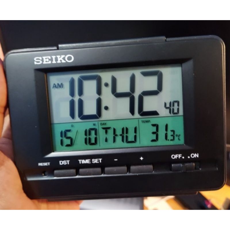 Seiko QHL078 QHL078 QHL078K นาฬิกาปลุกดิจิตอล Seiko Qhl078 สัญญาณเตือนดิจิตอล Seiko QHL078K Seiko ดิ