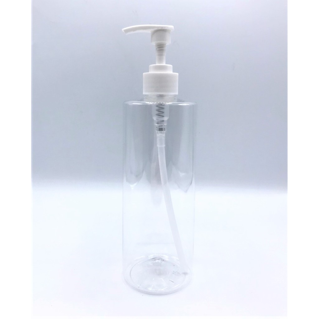 ขวด PET 500 ml ทรงกลม+ฝาปั๊ม​หลากสี ​​ขวดแชมพู​ ขวดครีม หัวปั๊ม (พร้อมส่ง) by innotrend